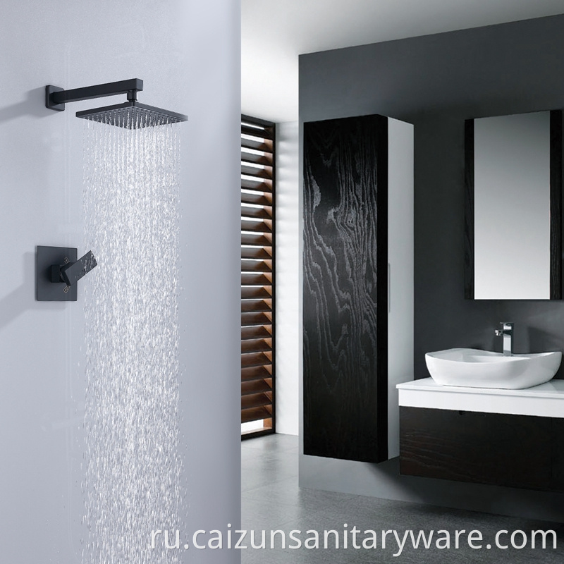 Stainless Steel Thermostatic Faucet Rain Shower Set